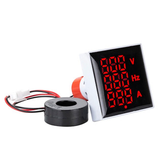 Đèn Báo Vuông Hiển Thị Volt Ampe LED – Đồng Hồ Đo Điện Áp & Dòng Điện AC 20–500V/0–99.9A Lắp Tủ Điện