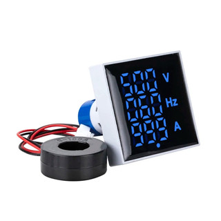 Đèn Báo Vuông Hiển Thị Volt Ampe LED – Đồng Hồ Đo Điện Áp & Dòng Điện AC 20–500V/0–99.9A Lắp Tủ Điện