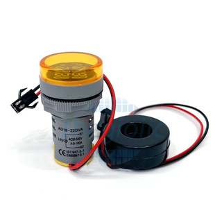 Đèn Báo Dòng Điện Ampe Phi 22 0–100A LED 7 Đoạn – Đồng Hồ Hiển Thị Dòng Điện Lắp Tủ Điện