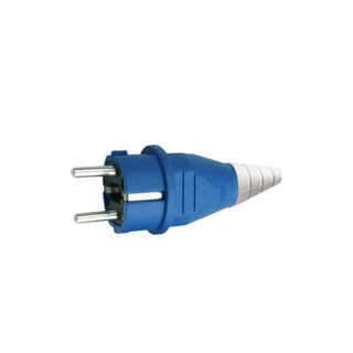 Phích Cắm Điện 1P+N 16A 220V IP54 – Phích Cắm 2 Chấu Tròn Chân Đồng Dùng Ngoài Trời