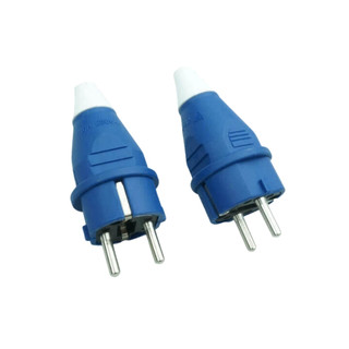 Phích Cắm Điện 1P+N 16A 220V IP54 – Phích Cắm 2 Chấu Tròn Chân Đồng Dùng Ngoài Trời