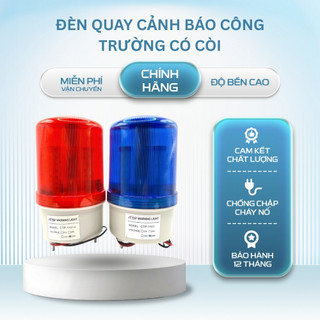 Đèn Quay Cảnh Báo, Đèn Quay Cảnh Báo Công Trường Có Còi & Không Còi Dùng Cho 3 Dòng Điện Khác Nhau