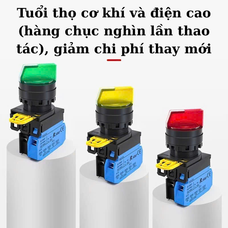 Công tắc xoay có đèn 2 vị trí,3 vị trí 22mm,công tắc vặn 2/3 vị trí,công tắc xoay tủ điện,công tắc chuyển mạch,Switch xo