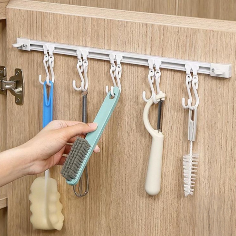 Thanh Treo Tường Tự Dính Chống Va Đập - Móc Tháo Rời Tiện Lợi - Nhựa Dẻo Cao Cấp - Đa Năng