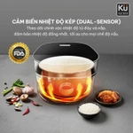 Nồi cơm điện KUCHEN KU RCDP3003 - 2 lòng nồi cao cấp - 10 chức năng I Bảo hành chính hãng 3 Năm — ảnh 7