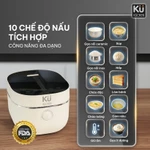 Nồi cơm điện KUCHEN KU RCDP3003 - 2 lòng nồi cao cấp - 10 chức năng I Bảo hành chính hãng 3 Năm — ảnh 5