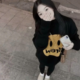 Áo Len Sweater Unisex Mặt Cười Đờ Riu Form Rộng Hàn Quốc Chất Lông Thỏ Mềm Mịn Không Xù Xu Hướng 2024 Boy Phố 2025