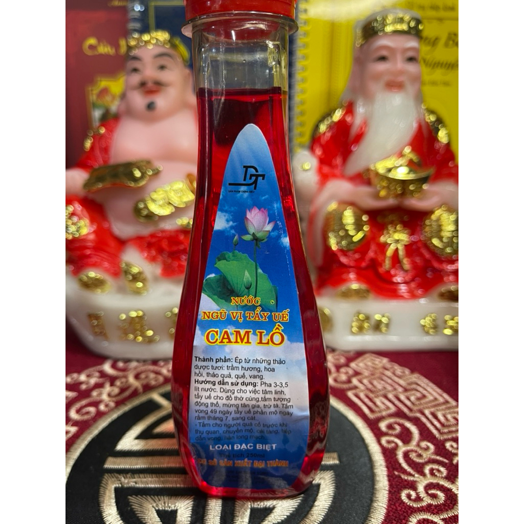 Nước tẩy uế cam lồ, Nước ngũ vị lau ban thờ