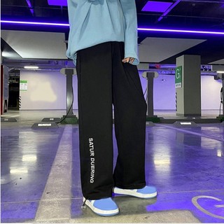 Quần dài Jogger nam nữ ống rộng thêu chữ STATUR thể thao chất nỉ dài phong cách trẻ trung - K1