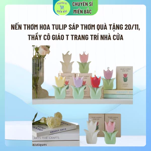 Nến Thơm Hoa Tulip Sáp Thơm Quà Tặng 20/11, Thầy Cô Giáo T Trang Trí Nhà Cửa