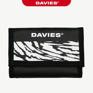 Ví da nam cầm tay DAVIES họa tiết màu đen nam, nữ wea wallet local brand đẹp|D-V07