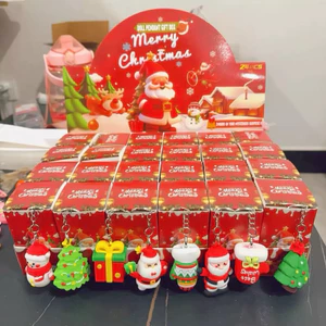 Blindbox sét 24 móc khóa Noel kuromi Capybara, Pop Mart Bóc Quà Bí Mật Hộp Sanrio Kuromi labubu PVC Móc Khóa