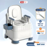 Bồn Cầu Di Động OMI, Bô Vệ Sinh Trong Nhà Cho Người Già, Bà Bầu, Người Bệnh, Trẻ Em Cao Cấp — ảnh 1