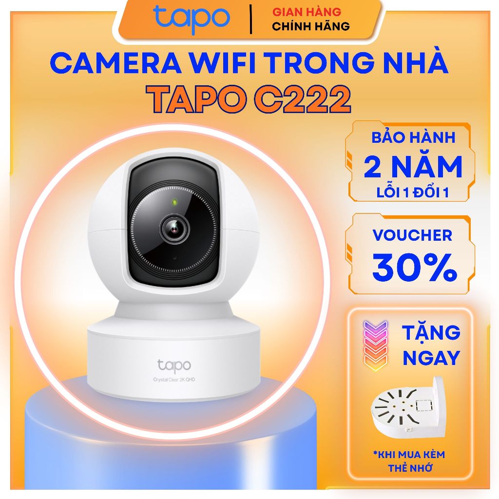 Camera Wifi TP-Link Tapo C222, C200 1080p/2K -Xoay 360, Đàm Thoại 2 ...