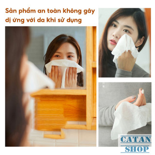 Bịch 100 Viên Khăn Giấy Nén Mini Du Lịch Tiện Lợi Gọn Nhẹ Ngâm Nước Nở Thành Khăn Lớn-GD837-KnenZipH