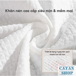 Bịch 100 Viên Khăn Giấy Nén Mini Du Lịch Tiện Lợi Gọn Nhẹ Ngâm Nước Nở Thành Khăn Lớn-GD837-KnenZipH