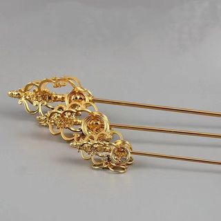 Thiền Trượng Địa Tạng  - Vật Phẩm Mạ Vàng Tích Lộc Cho Nhà & Văn Phòng