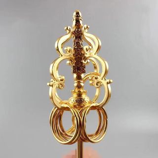 Thiền Trượng Địa Tạng  - Vật Phẩm Mạ Vàng Tích Lộc Cho Nhà & Văn Phòng
