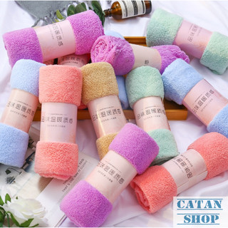 Khăn mặt lông cừu hàn quốc 30x50cm loại xịn siêu mềm mịn , siêu thấm nước GD389-KhanHQ-KMat