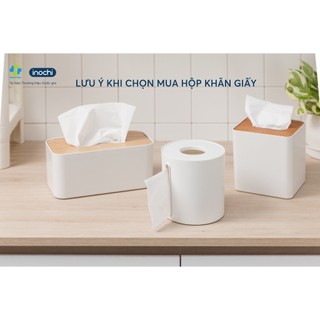 Hộp khăn giấy Sano - nắp nhựa chắc chắn, chất liệu an toàn, phù hợp mọi không gian
