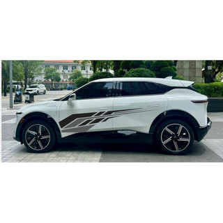 Tem 2 bên Sườn Xe Ô tô VF7, decal nền trong