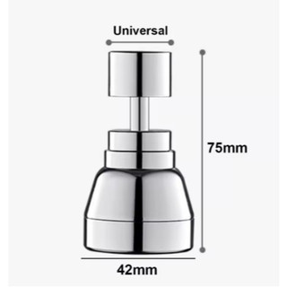 SUBOGDG Vòi bếp xoay 360 độ, vòi phun sục khí, bộ lọc vòi tiết kiệm nước, đầu nối vòi tắm