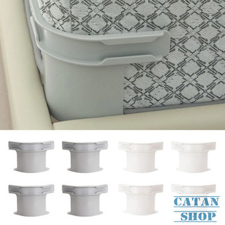 Bộ 4 Giá Đỡ Ga Trải Giường, Nệm Cao Cấp Chống Xê Dịch,Chống Trượt Loại Dày Kèm Khóa Ga Giường Trong Suốt-GD900-KhayBocGa