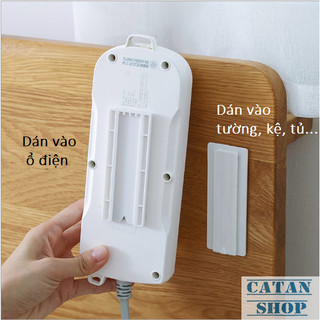 Bộ dụng cụ treo cố định ổ cắm điện trượt thẳng siêu tiện dụng an toàn cho bé, giá đỡ các vật dụng gia đình