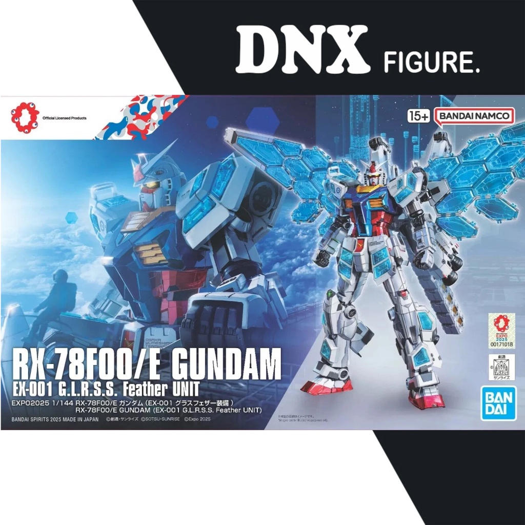 Mô hình lắp ráp 1/144 RX-78F00/E Gundam EX-001 GLRSS Feather Unit (New Seal)