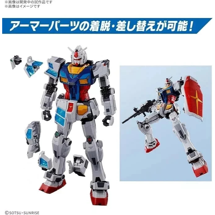 Mô hình lắp ráp 1/144 RX-78F00/E Gundam EX-001 GLRSS Feather Unit (New Seal)