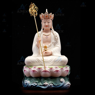 Vật Phẩm Địa Tạng Vương Mạ Vàng - Tích Trượng May Mắn Tài Lộc