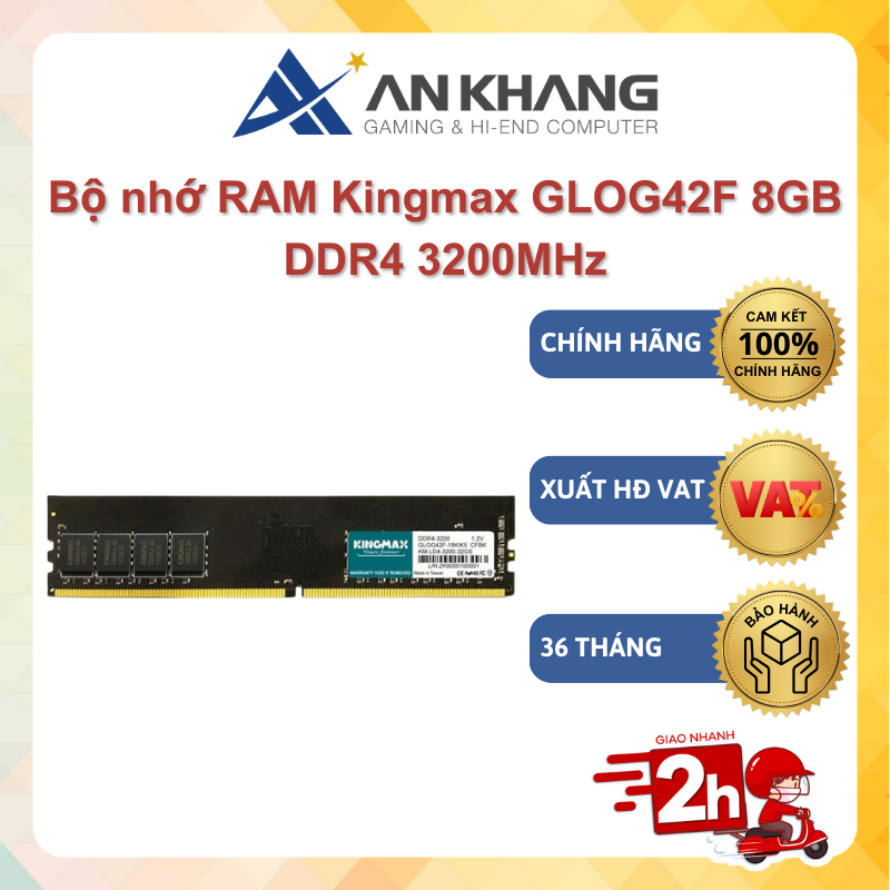 Bộ nhớ RAM Kingmax GLOG42F 8GB DDR4 3200MHz (DDR4 Long Dimm PC4-25600 ...