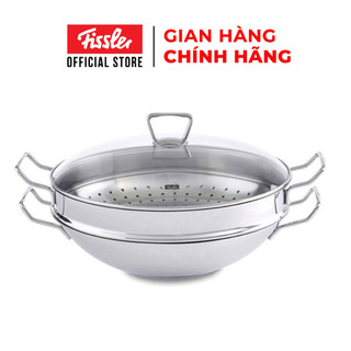 [TRẢ GÓP 0%] Bộ nồi lẩu và xửng hấp Fissler Nanjing 36cm chính hãng - BH 24 tháng
