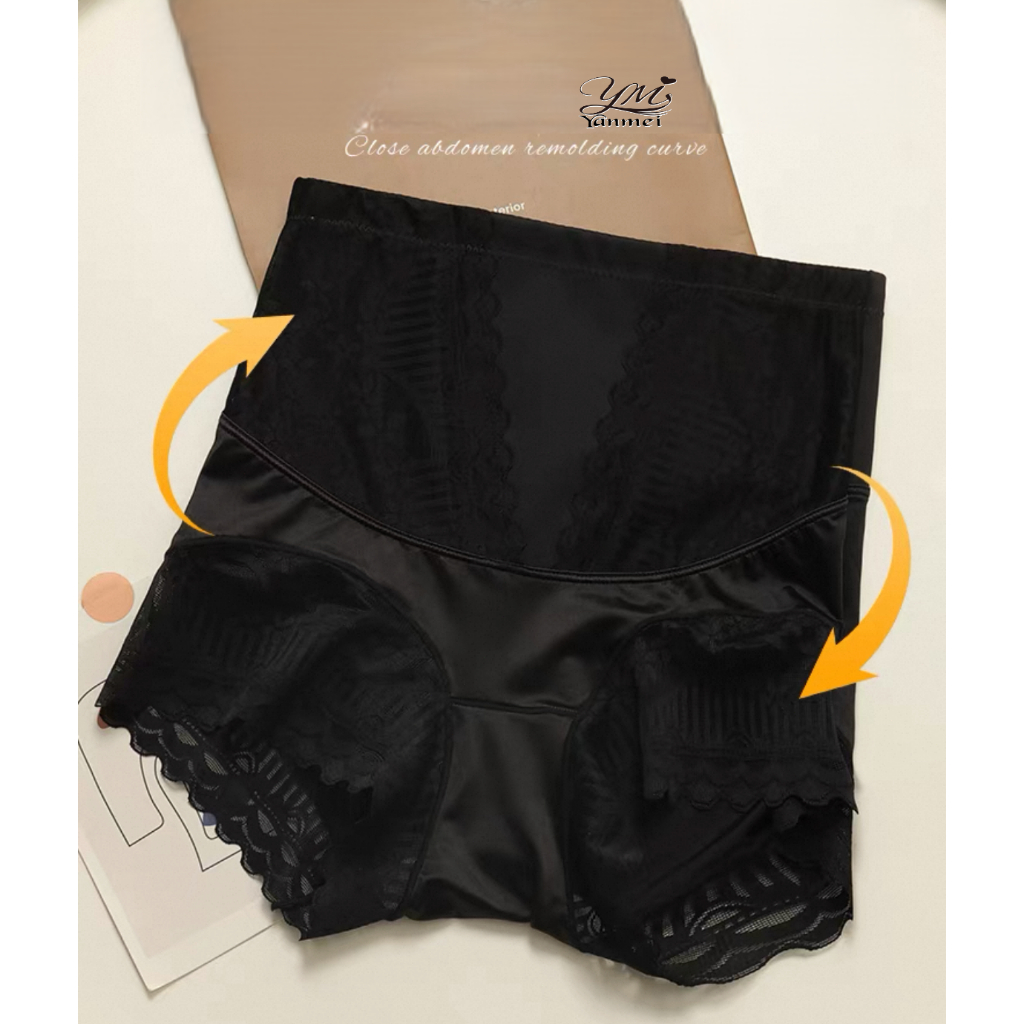 8825 Quần Lót Lụa Yanmei nâng mong xiết bụng tạo dạng eo thon gọng