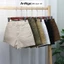Quần short jean nữ co giãn, form trơn lưng cao dễ phối đồ Anngo - AT428
