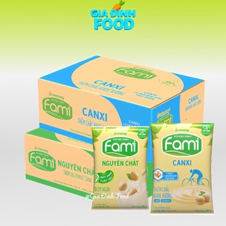 [Thùng x40 Bịch] Sữa đậu nành Fami Canxi/ Nguyên chất 200ml