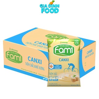 [Thùng x40 Bịch] Sữa đậu nành Fami Canxi/ Nguyên chất 200ml