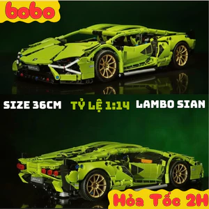 Mô Hình Lắp Ráp Siêu Xe Lambo Xanh Tỉ Lệ 1:14, Đồ Chơi Ôtô Điều Khiển Lắp Ghép Siêu Xe Quà Sinh Nhật BoboToys