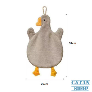 Khăn Lau Tay, Lau Khô Nhanh 2 Lớp Dày Dặn Siêu Thấm Hút Hình Con Vịt Đáng Yêu_Gd863-Lautayvit