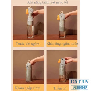 Khăn Lau Tay, Lau Khô Nhanh 2 Lớp Dày Dặn Siêu Thấm Hút Hình Con Vịt Đáng Yêu_Gd863-Lautayvit
