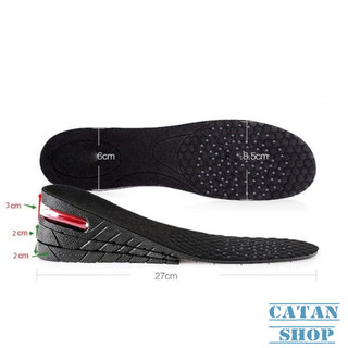 1 cặp lót giày tăng chiều cao nửa bàn / nguyên bàn có đệm khí êm ái, miệng lót giày độn từ 3 cm - 7 cm đủ kích cỡ