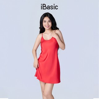 GIFT OF LOVE - Set Áo lót bralette đệm mỏng, Quần lót lọt khe gợi cảm, Đầm ngủ dây lụa satin iBasi
