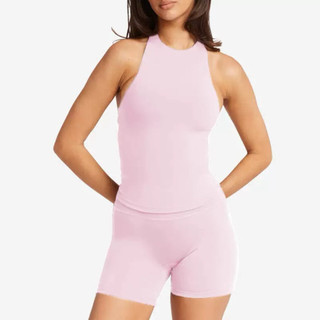Set đồ tập gym, yoga nữ cao cấp cổ yếm chất Poly thoải mái quần loe, quần ngắn, quần dài (mã 132)