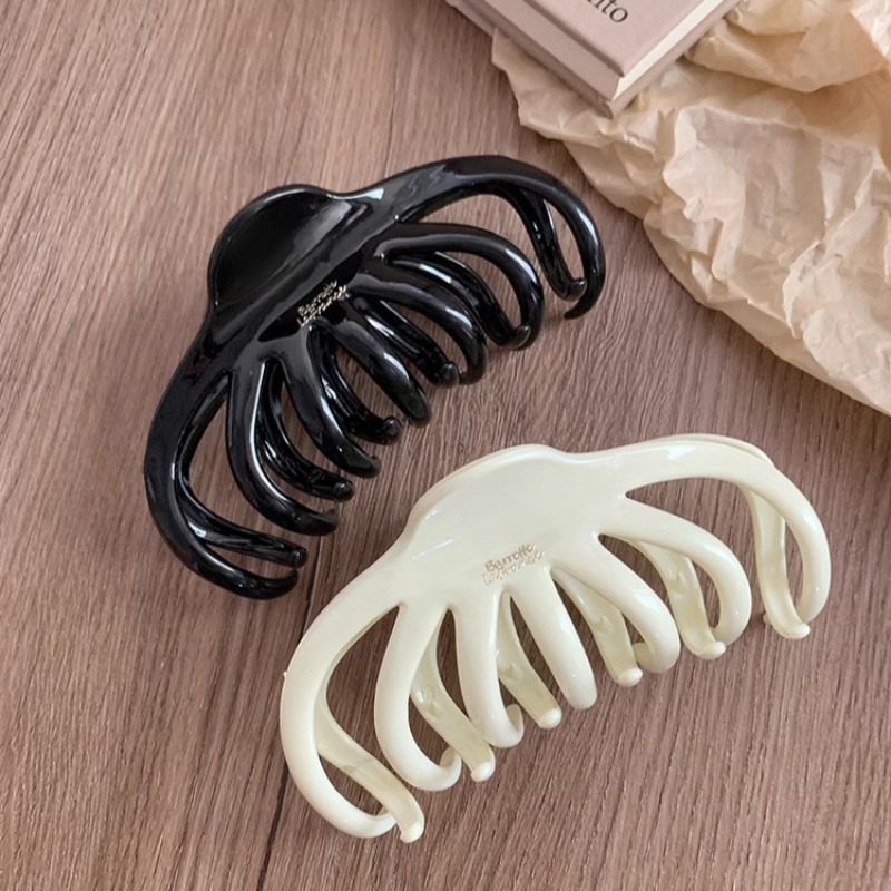 Kẹp Tóc Bạch Tuộc Acrylic Có Chữ Xinh Xắn Dễ Thương Phụ Kiện Tóc Empoli