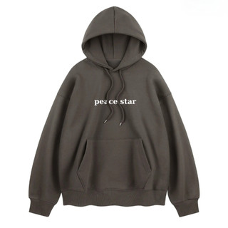 [MẪU MỚI] Áo hoodie nam nữ in chữ PEACE STAR họa tiết phối túi to tiện dụng 4 size 40-68kg - DTB K1