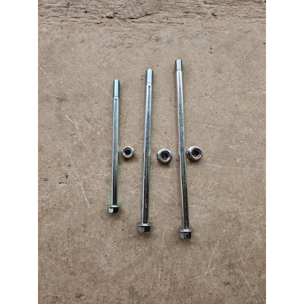 bộ trục cốt trục sirius taurus dùng do xe yaa trước m10x185 sau m12x225 càng m12x252 ecu khóa
