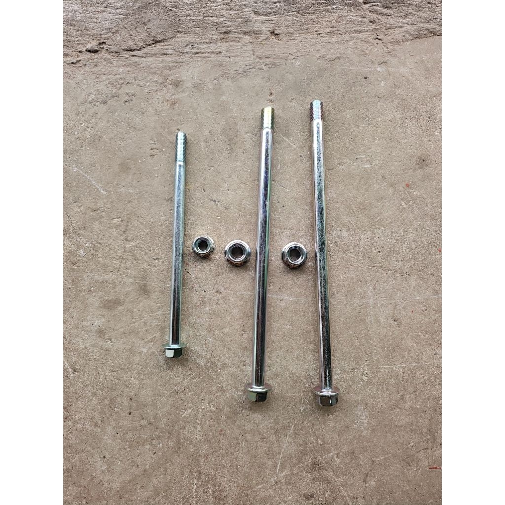 bộ trục cốt jupiter hàng có tôi nhiệt  dùng do xe yaa trước m10x185 sau m12x245 càng m12x252 ecu khóa