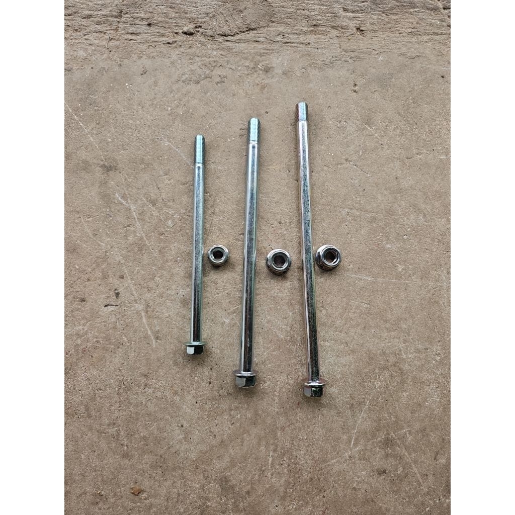 bộ trục cốt trục sirius taurus dùng do xe yaa trước m10x185 sau m12x225 càng m12x252 ecu khóa