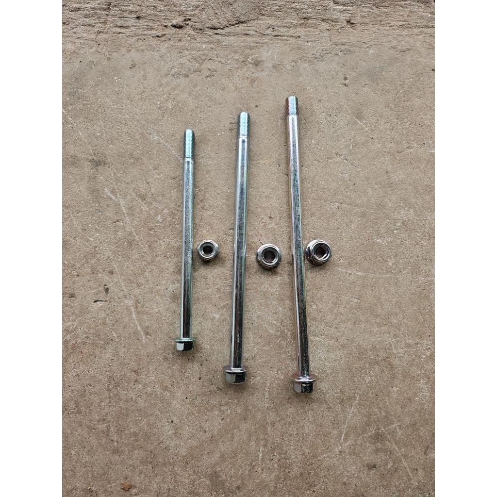 bộ trục cốt trục sirius taurus dùng do xe yaa trước m10x185 sau m12x225 càng m12x252 ecu khóa