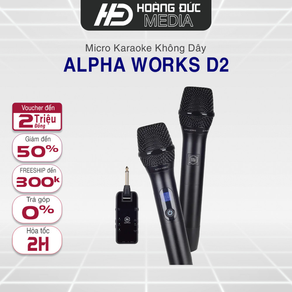 Bộ Micro không dây Alpha Works D2 ( bộ 2 mic) và Loa Bluetooth BÔ flex ...